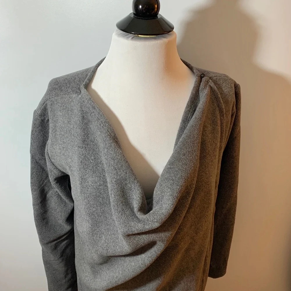 Cuddl Duds Fleecewear Stretch Wrap Sweater Size M